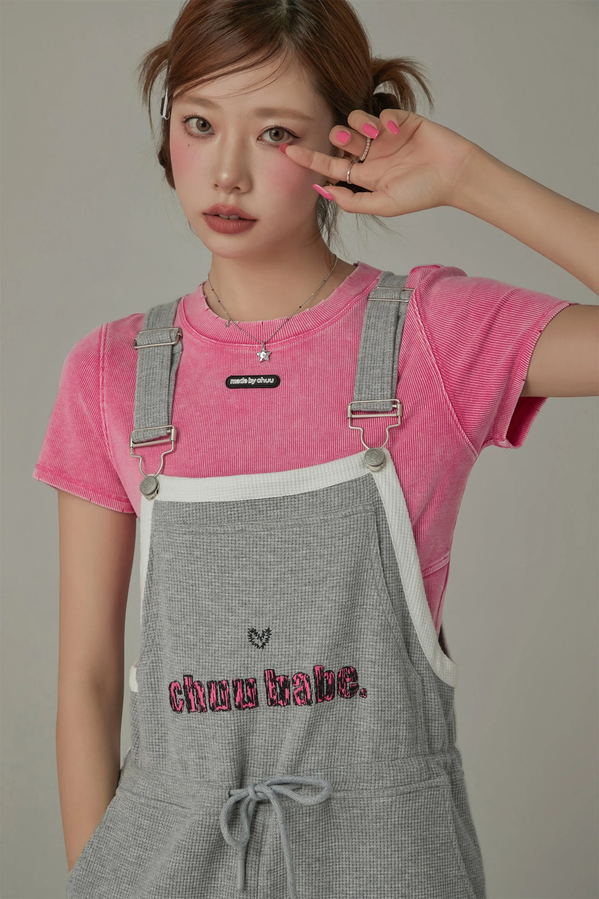 Waffle Logo String Sporty Overalls