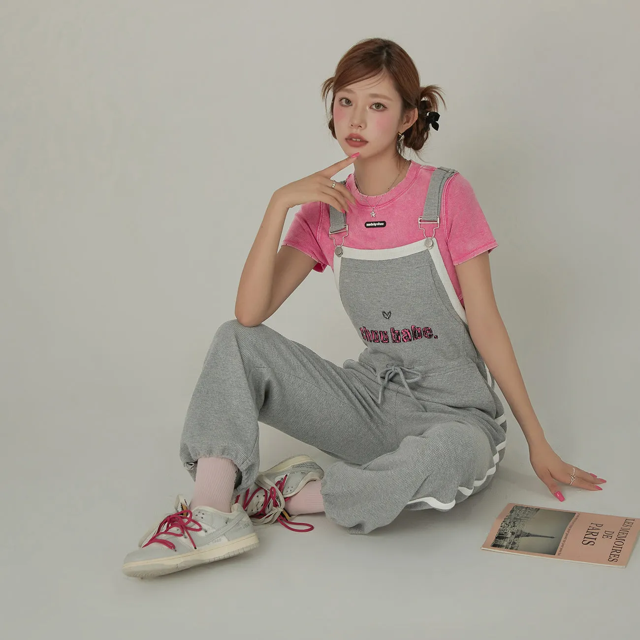 Waffle Logo String Sporty Overalls