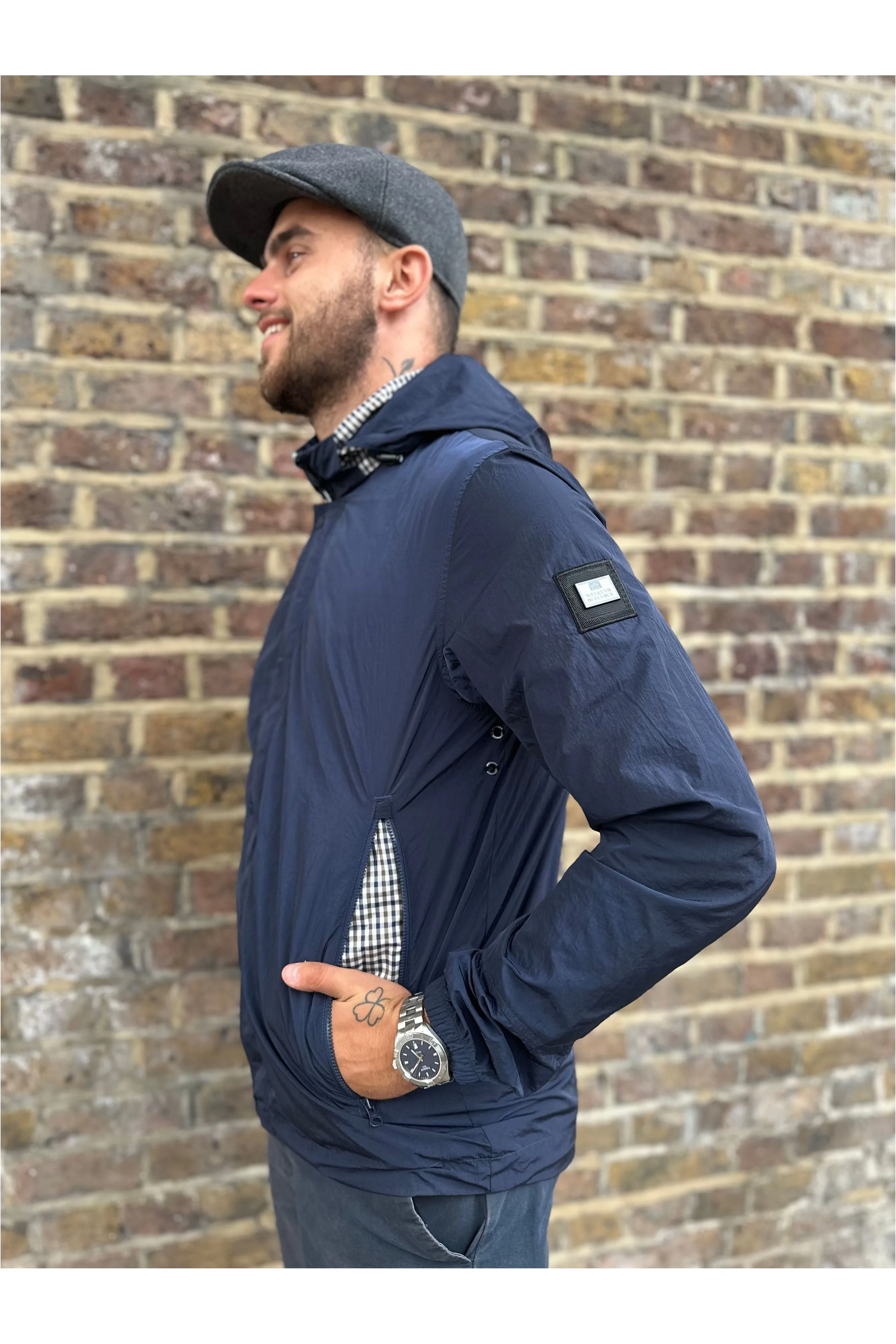 Weekend Offender - Saunders House Check / Navy - Jacket