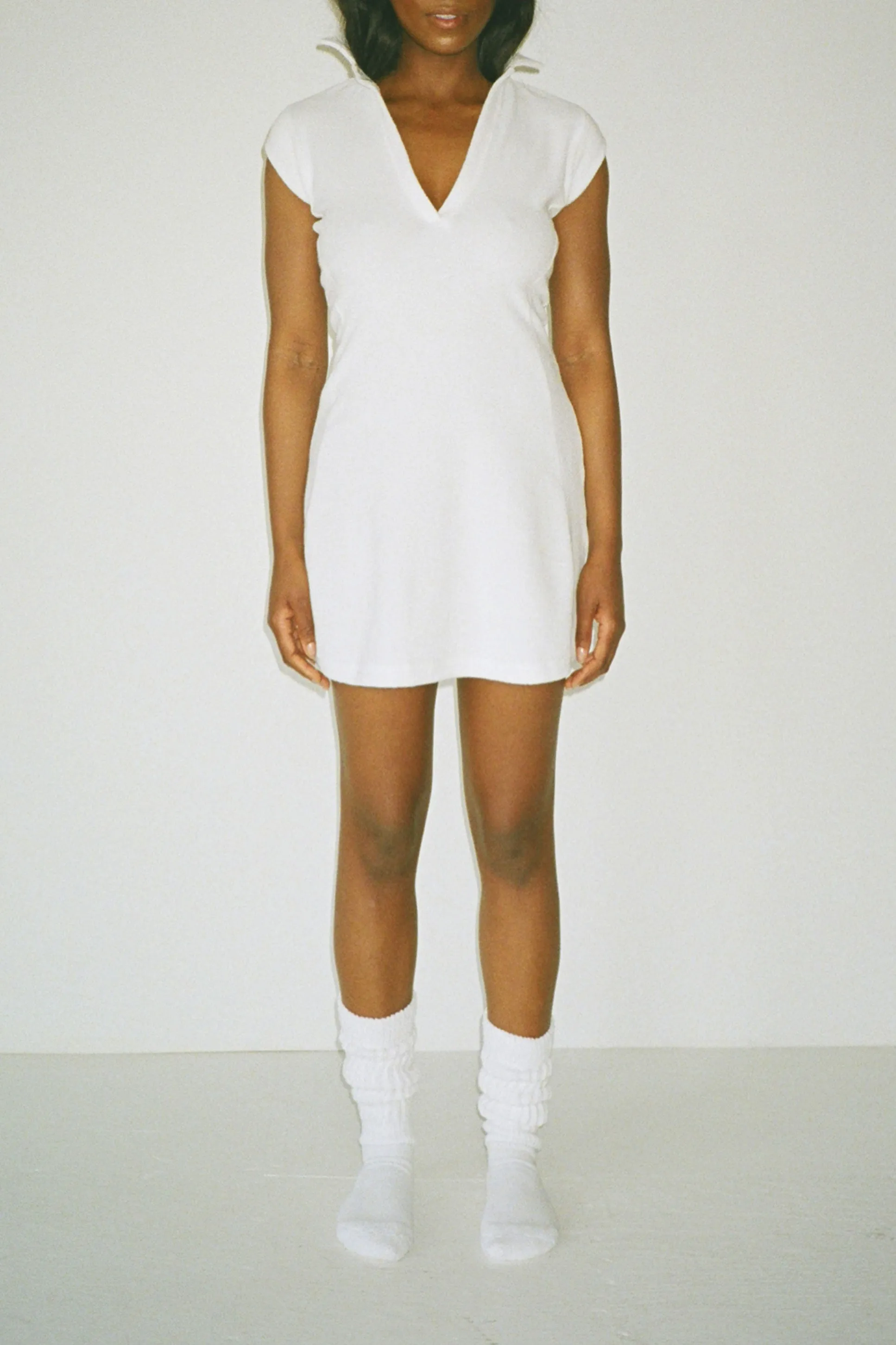 White Coco Terry Tennis Dress