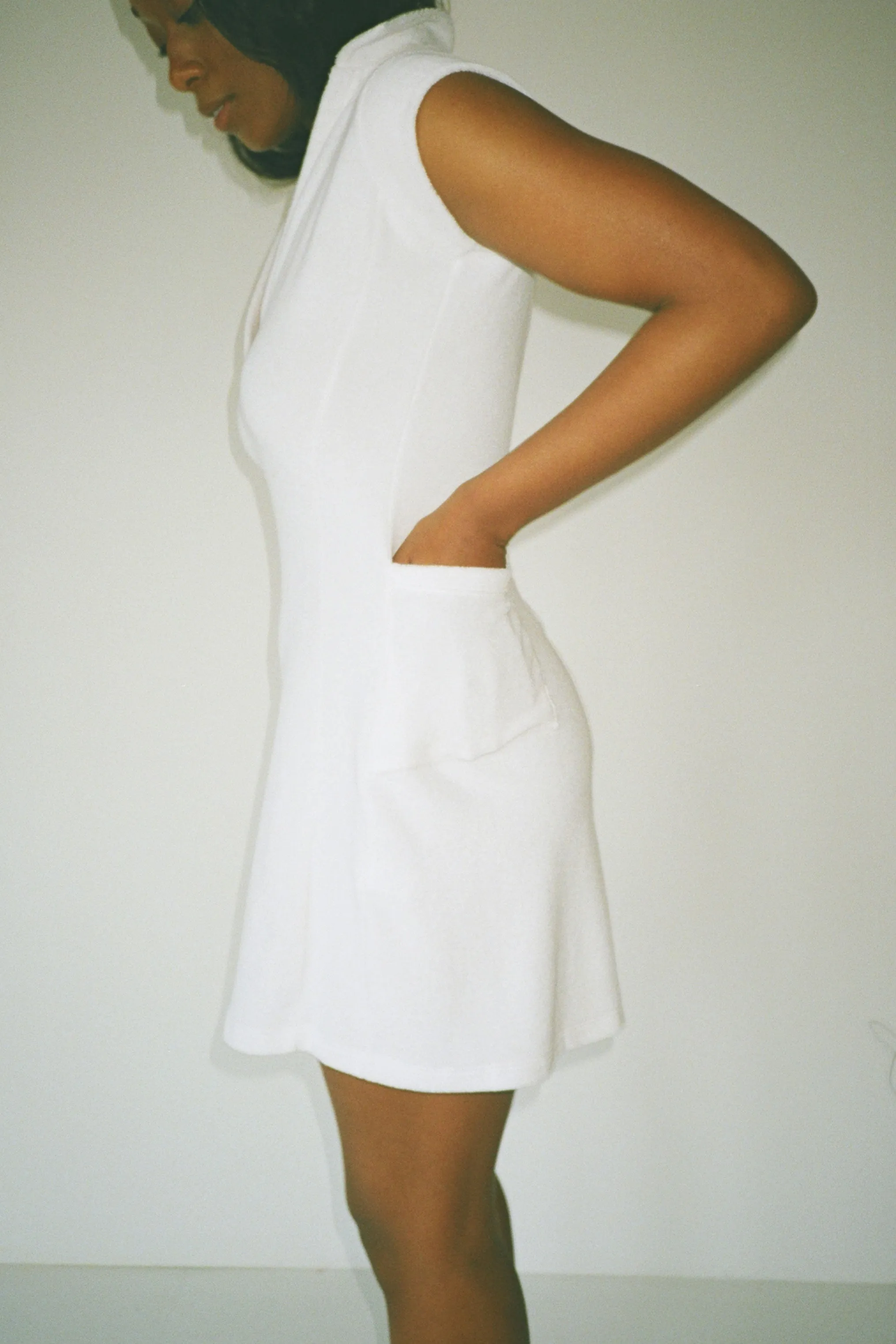 White Coco Terry Tennis Dress