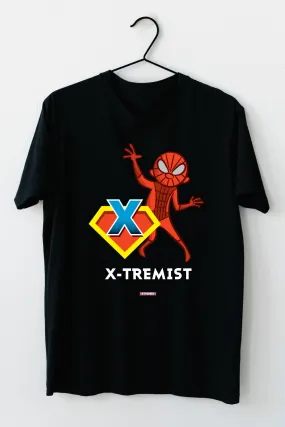 Xtremist by Styched Black Dry-Fit T-Shirt